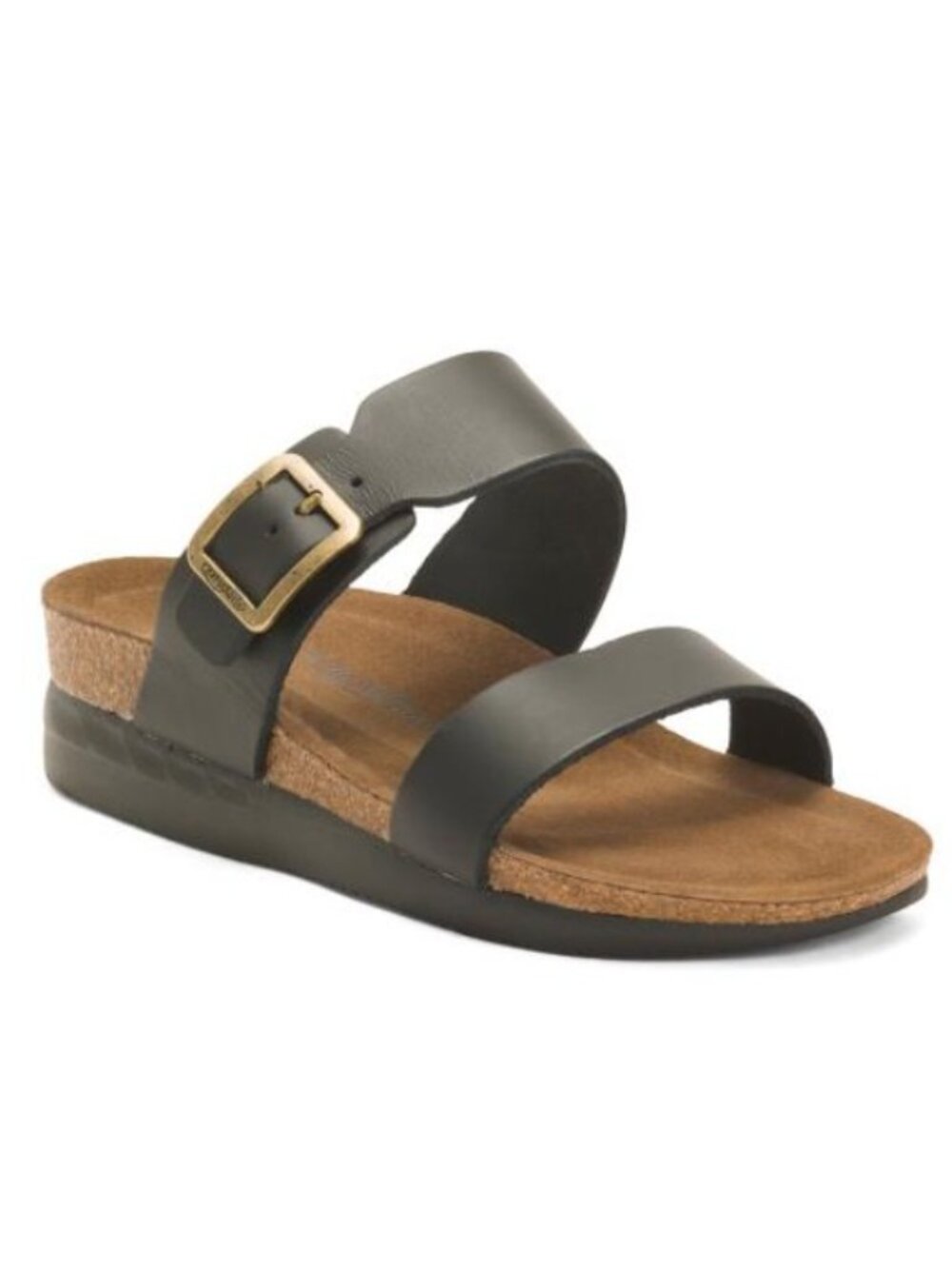 AEROTHOTIC Leather Florence Comfort Wedge Sandals With Antimicrobial Lining.